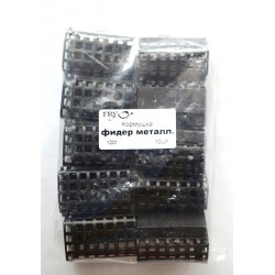 Прямокутна годівниця фідерна фарбована, метал, вага 120г